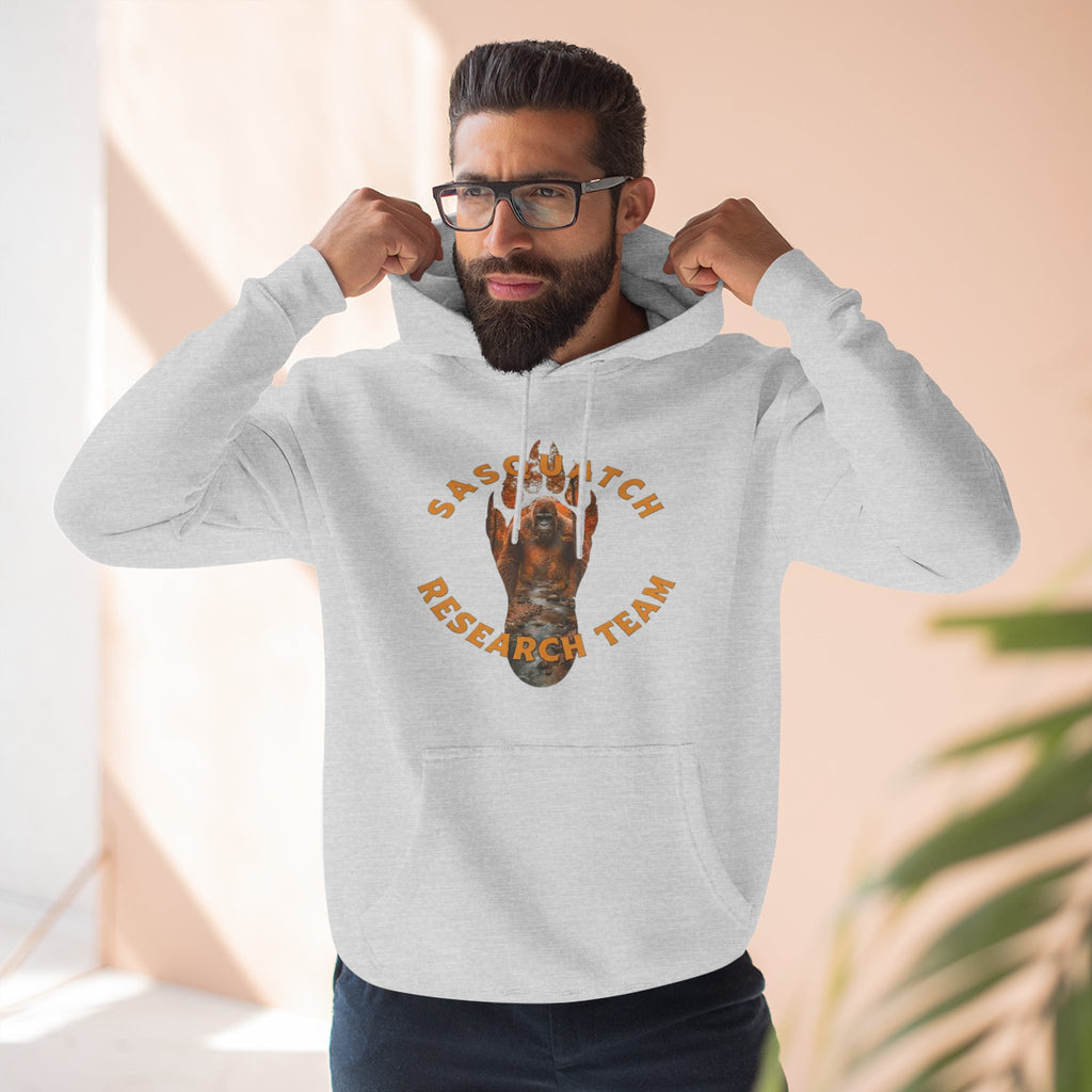 Sasquatch Research Team Hoodie — Respect the Mysteries Forest Graphic