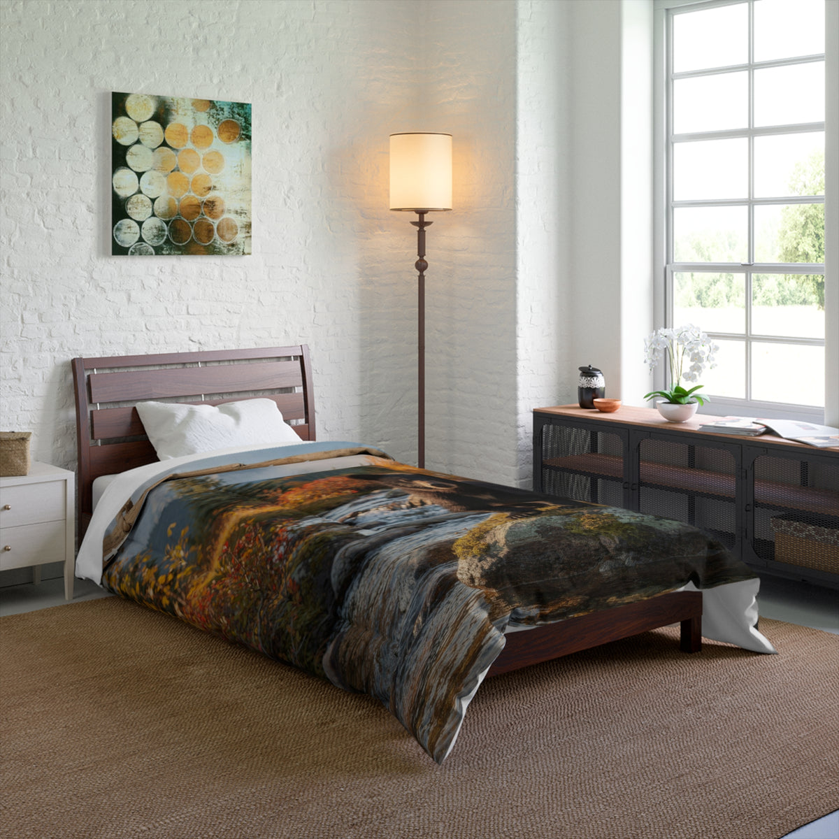 Bear in the Mountains Comforter — "Fall in love with the mountains" Scenic Wildlife Bedding