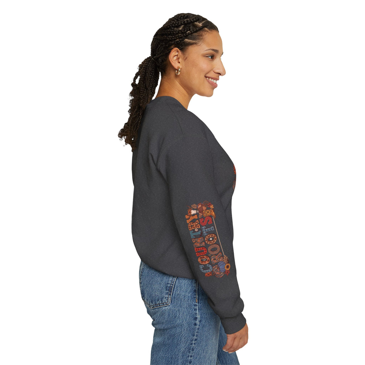 Country Roots Crewneck Sweatshirt — "Grit & Grace" Rustic Pumpkin Fall Design