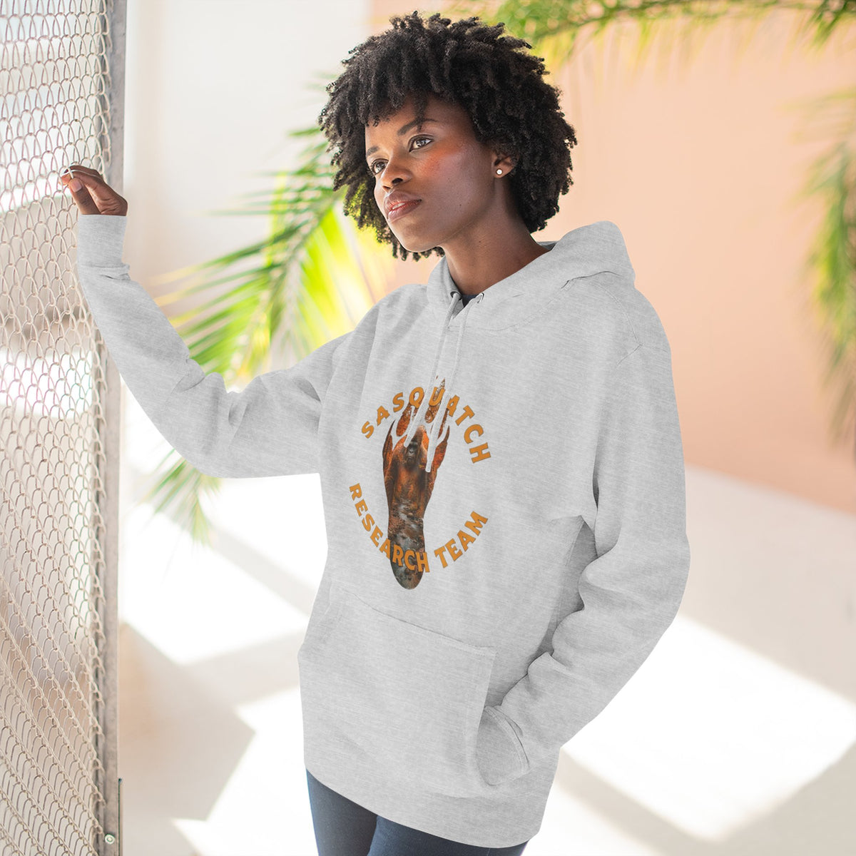 Sasquatch Research Team Hoodie — Respect the Mysteries Forest Graphic