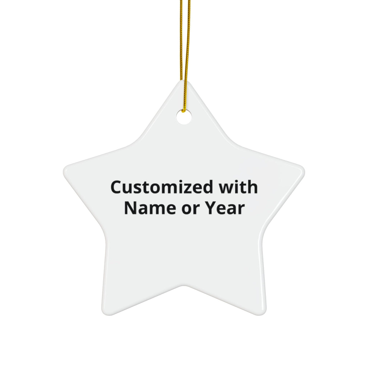 Round Ceramic Ornament — Snowy Cabin Winter Scene Holiday Decoration