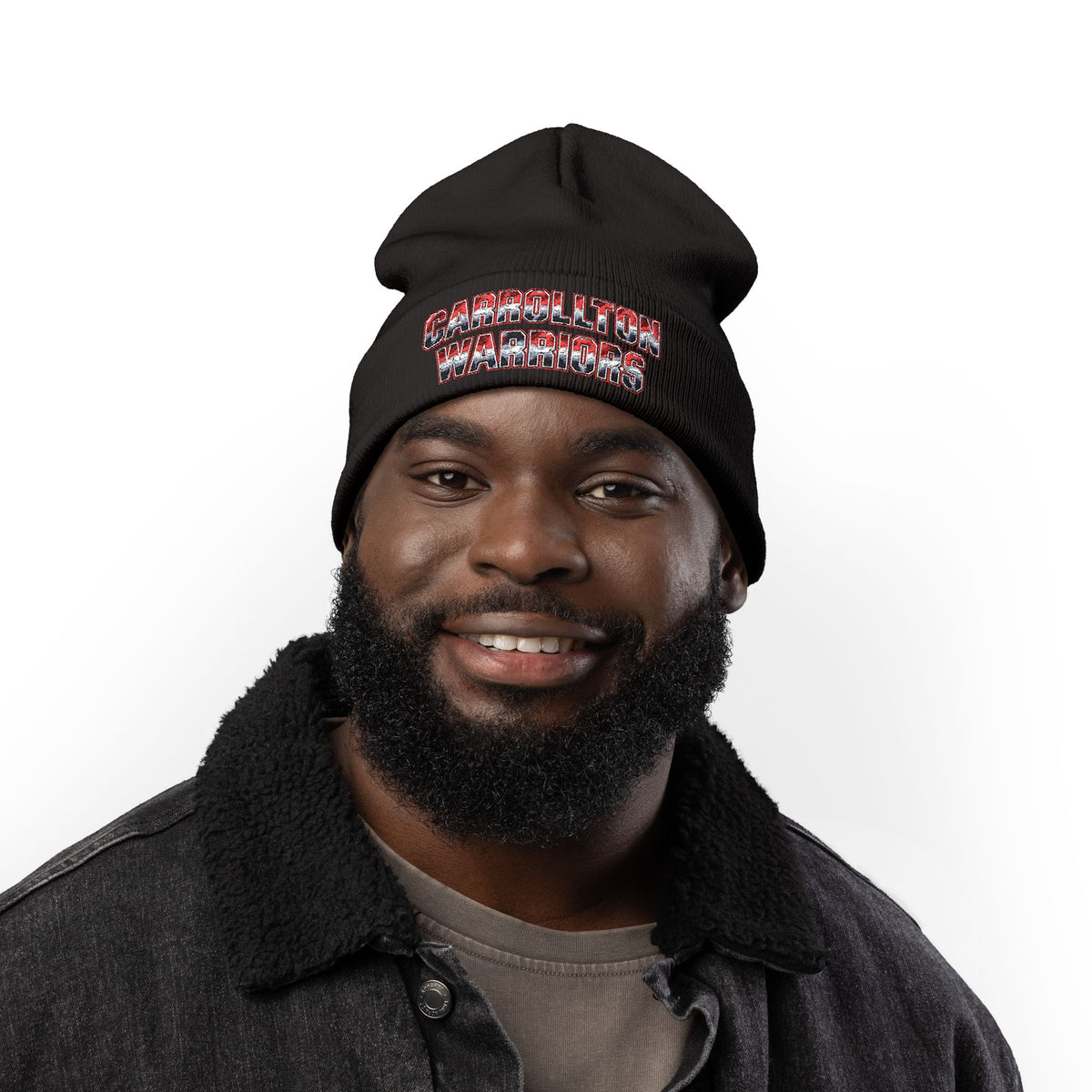 Carrollton Warriors Embroidered Knit Beanie
