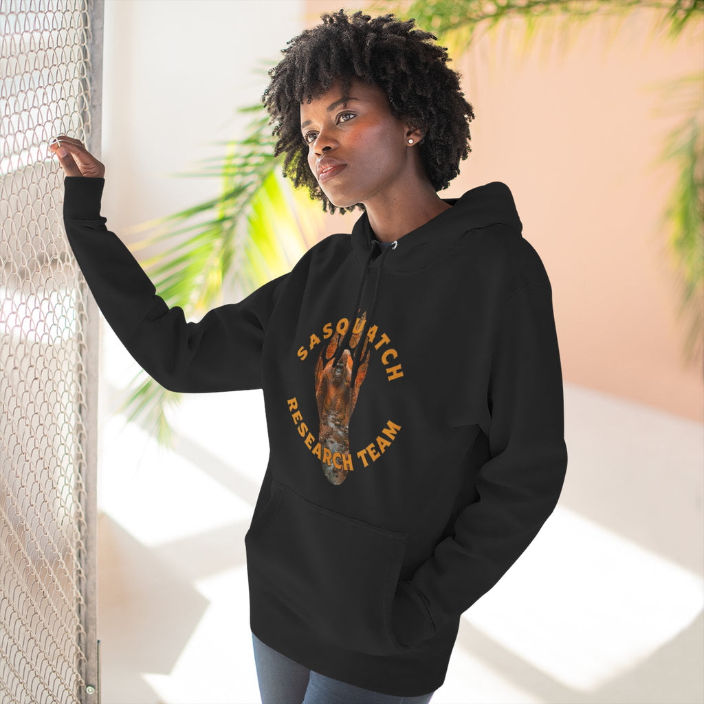 Sasquatch Research Team Hoodie — Respect the Mysteries Forest Graphic