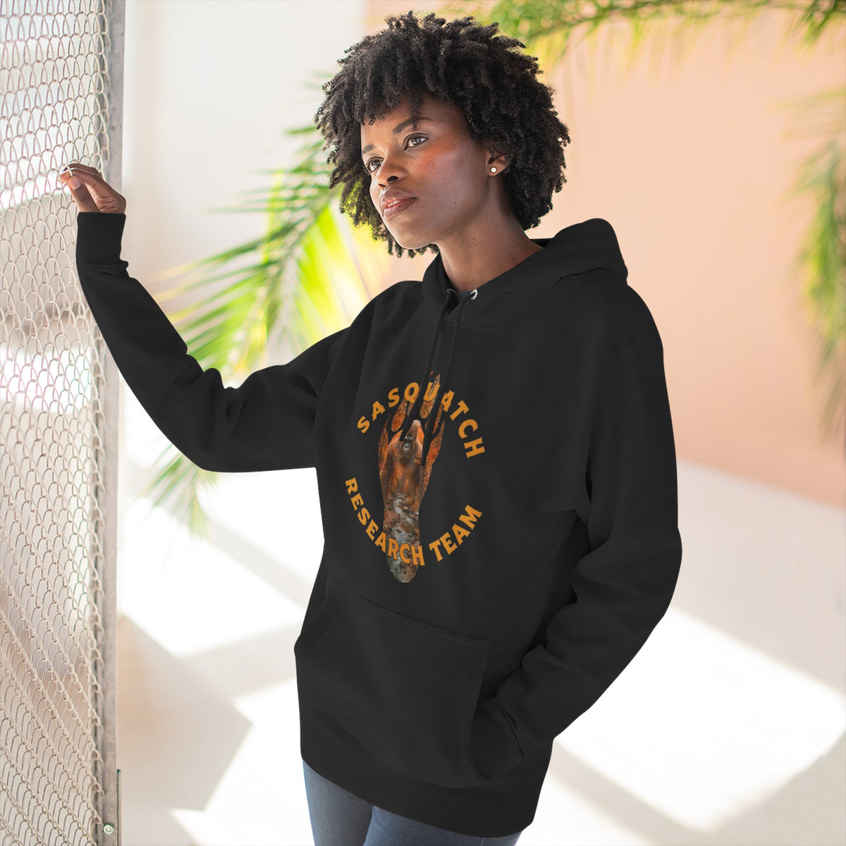 Sasquatch Research Team Hoodie — Respect the Mysteries Forest Graphic