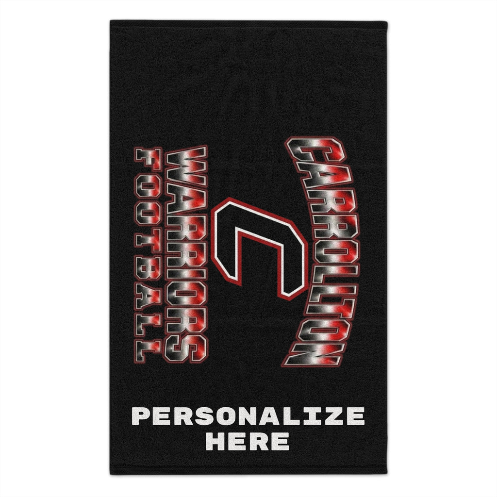 Carrollton Warriors Football Personalized Rally Towel
