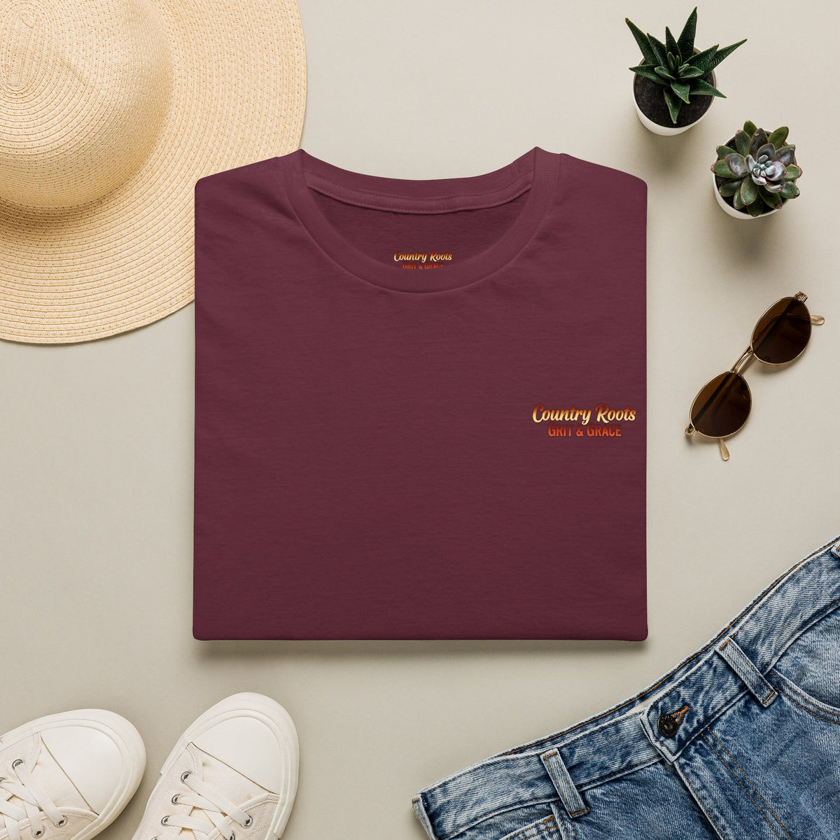 Vintage Country Roads T‑Shirt — 'Country Roads Take Me Home' Minimal Tee