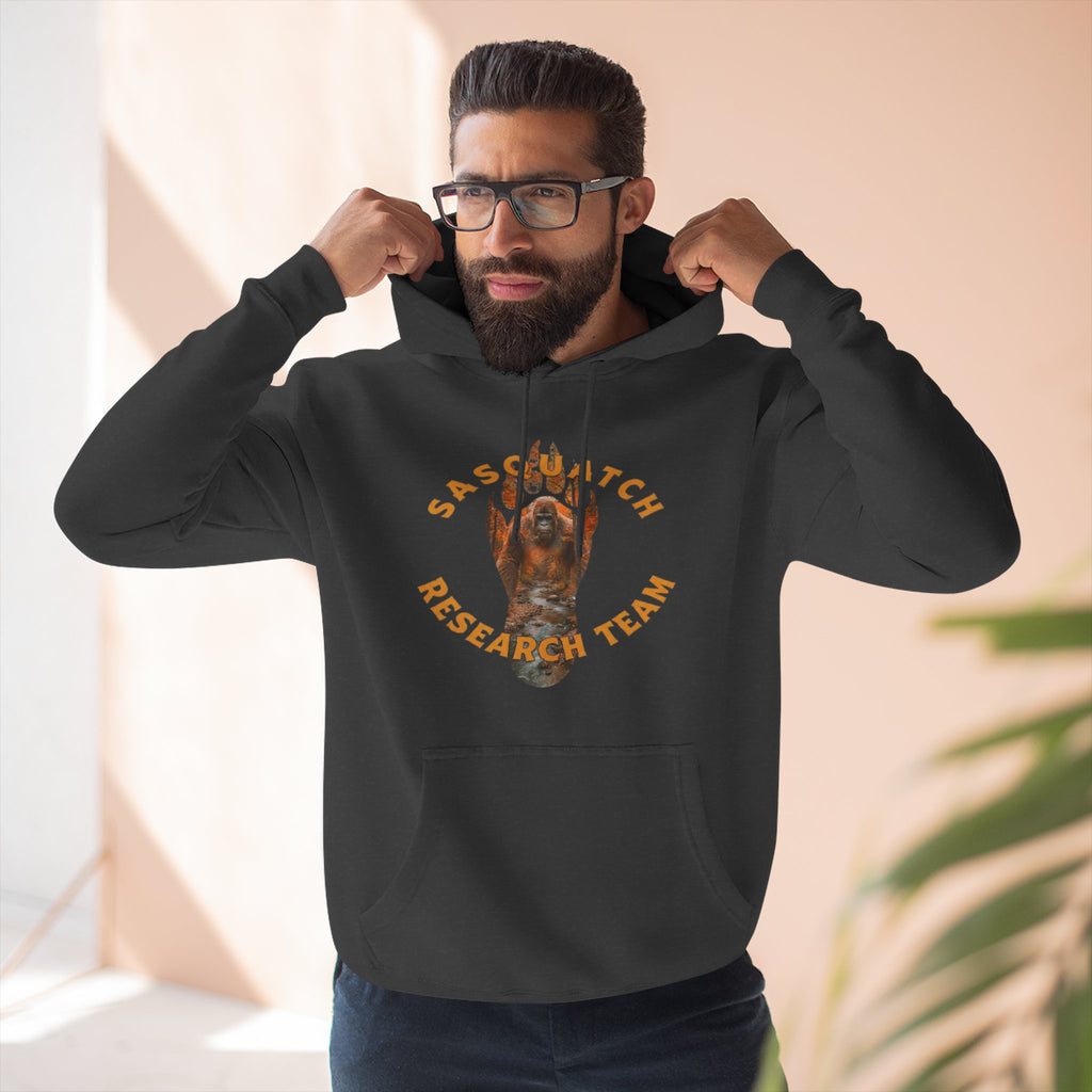 Sasquatch Research Team Hoodie — Respect the Mysteries Forest Graphic