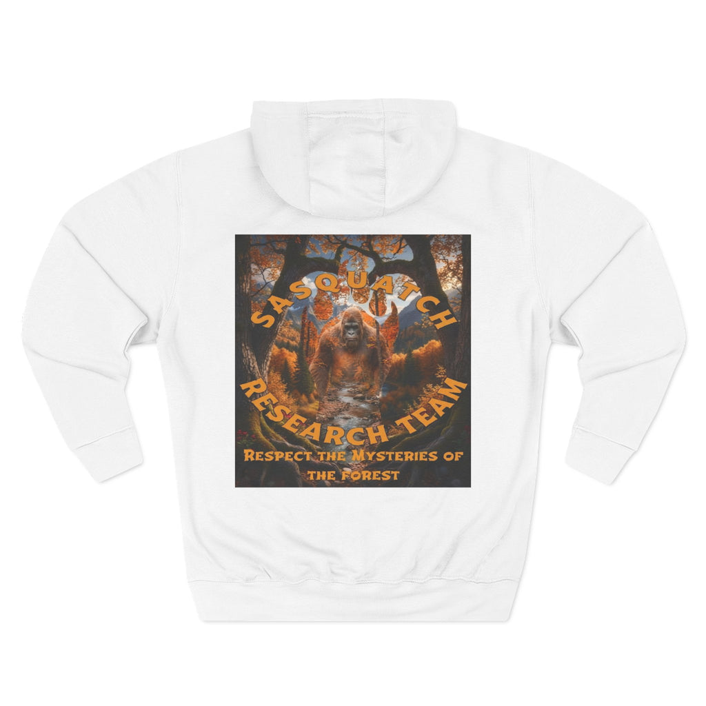Sasquatch Research Team Hoodie — Respect the Mysteries Forest Graphic