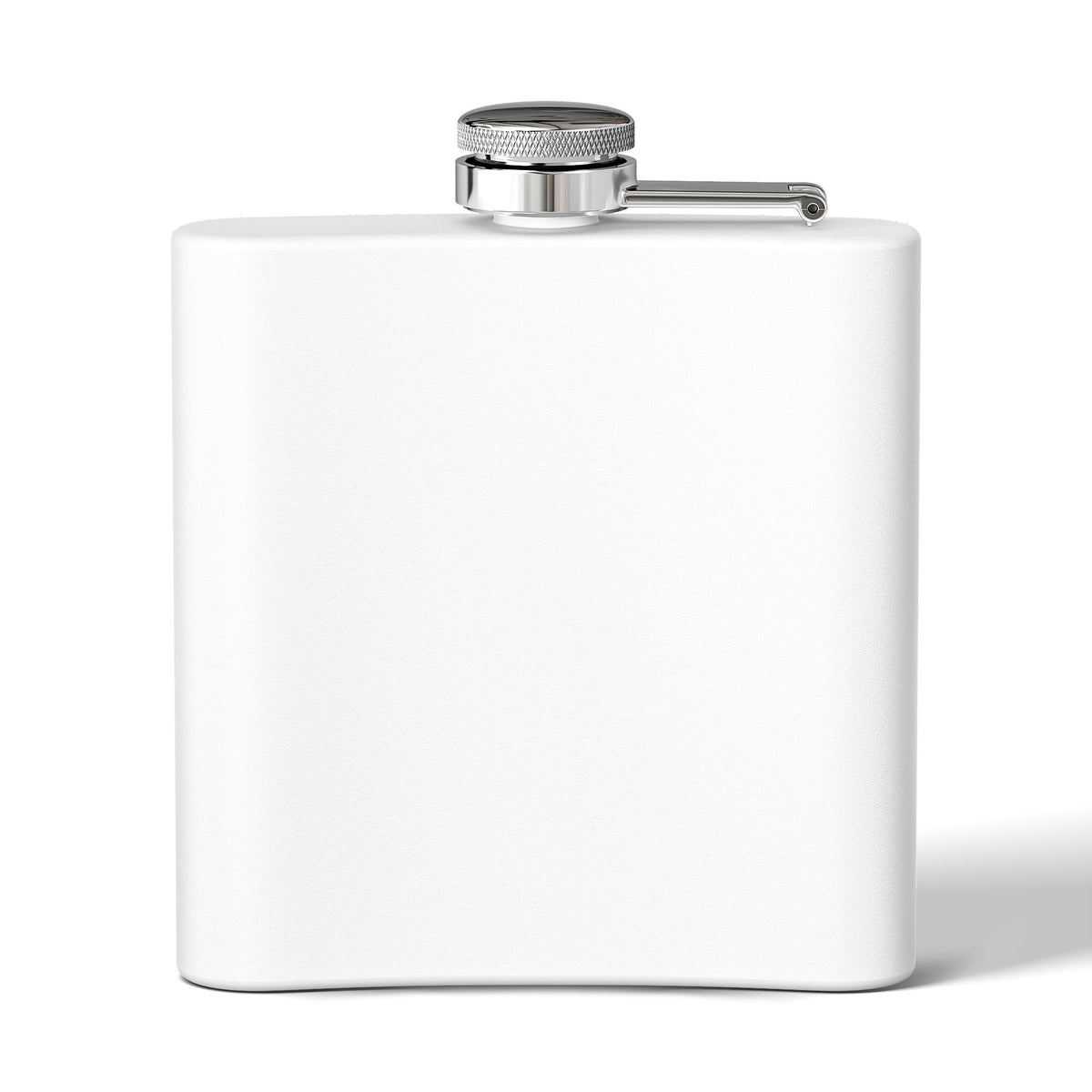 6oz Stainless Steel Flask — Deer & Fawn Streamside Woodland Design