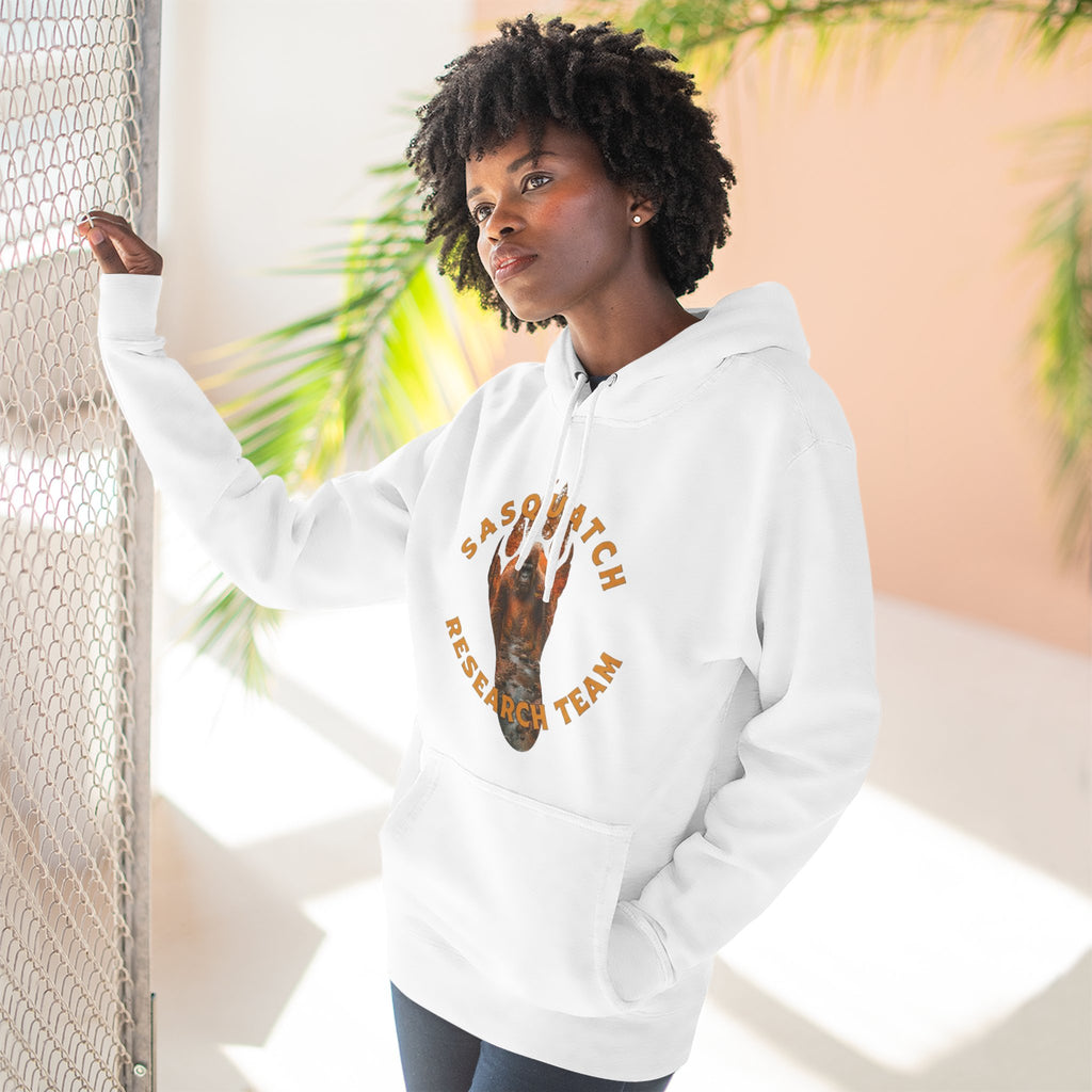 Sasquatch Research Team Hoodie — Respect the Mysteries Forest Graphic