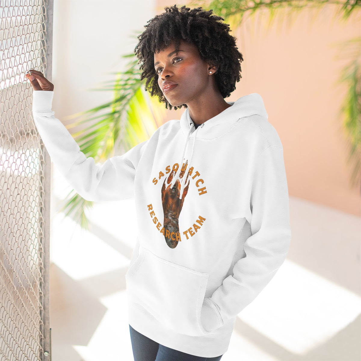 Sasquatch Research Team Hoodie — Respect the Mysteries Forest Graphic