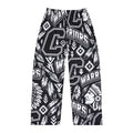 Carrollton Warriors Spirit Black and White Pattern Pajama Pants-Men's