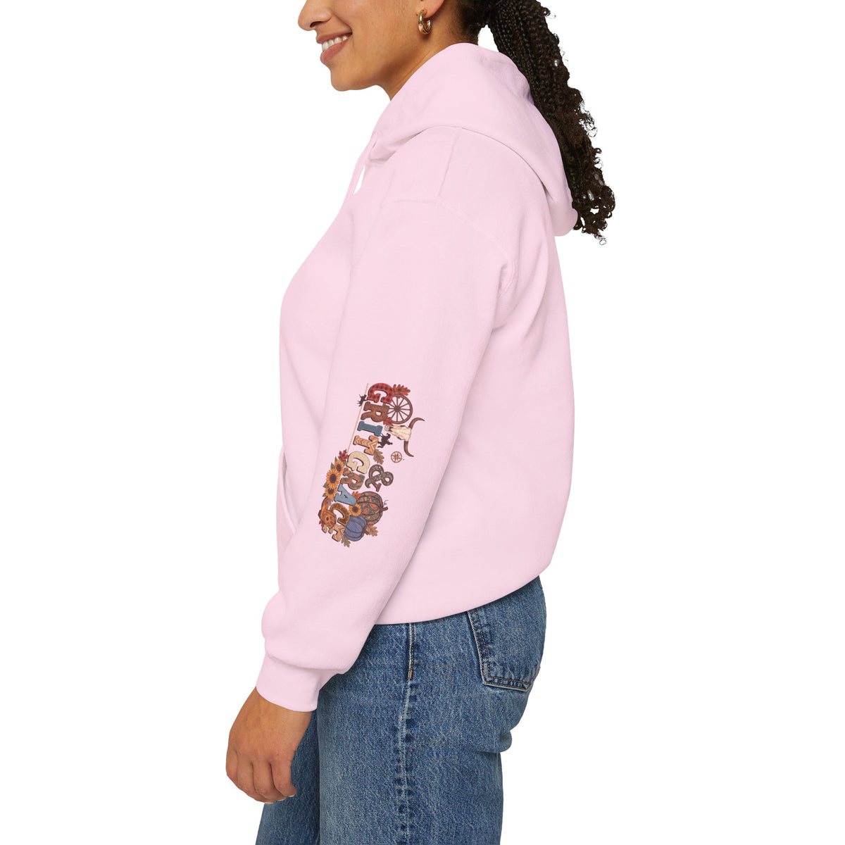 Country Roots Hoodie — "Grit & Grace" Floral Western Sweatshirt