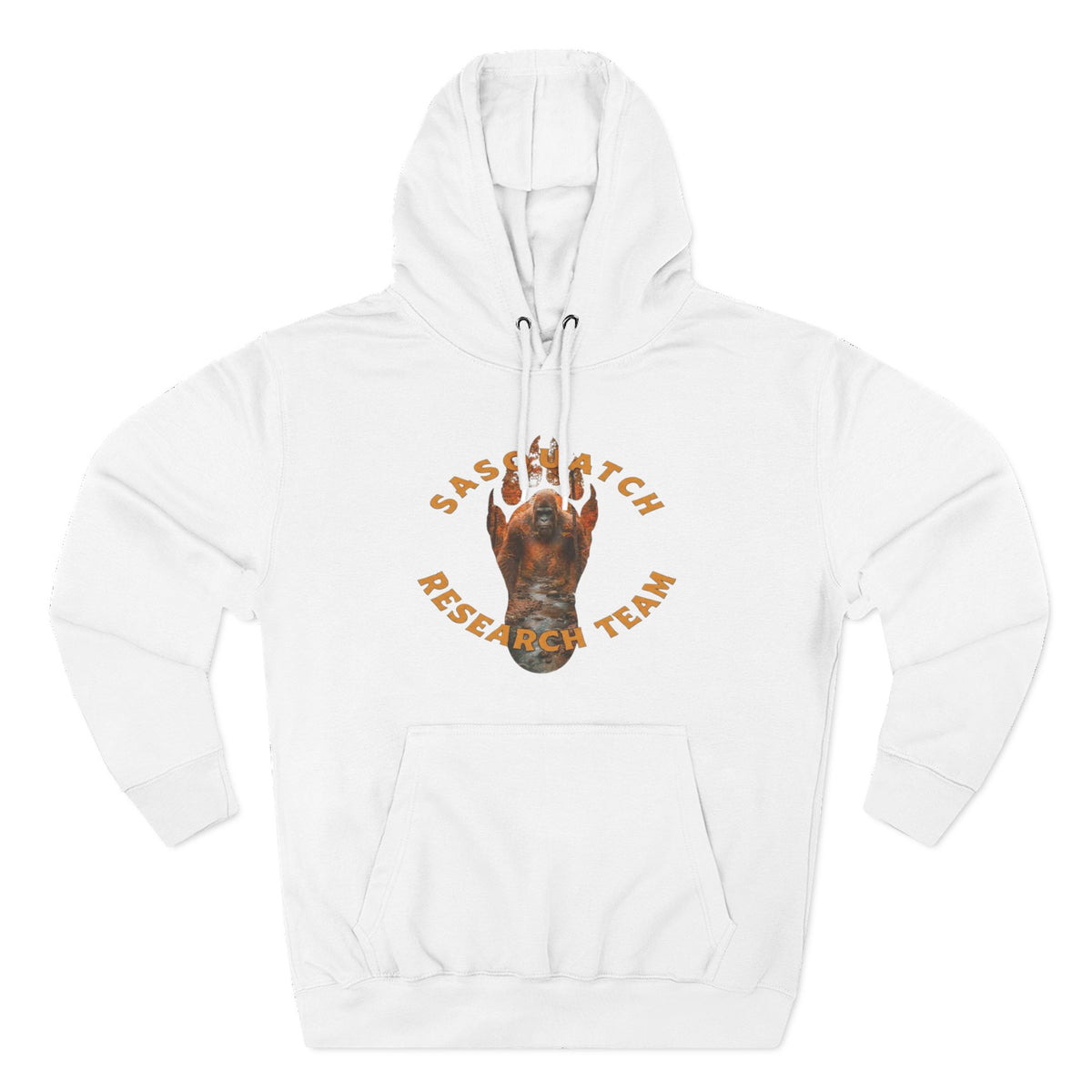 Sasquatch Research Team Hoodie — Respect the Mysteries Forest Graphic