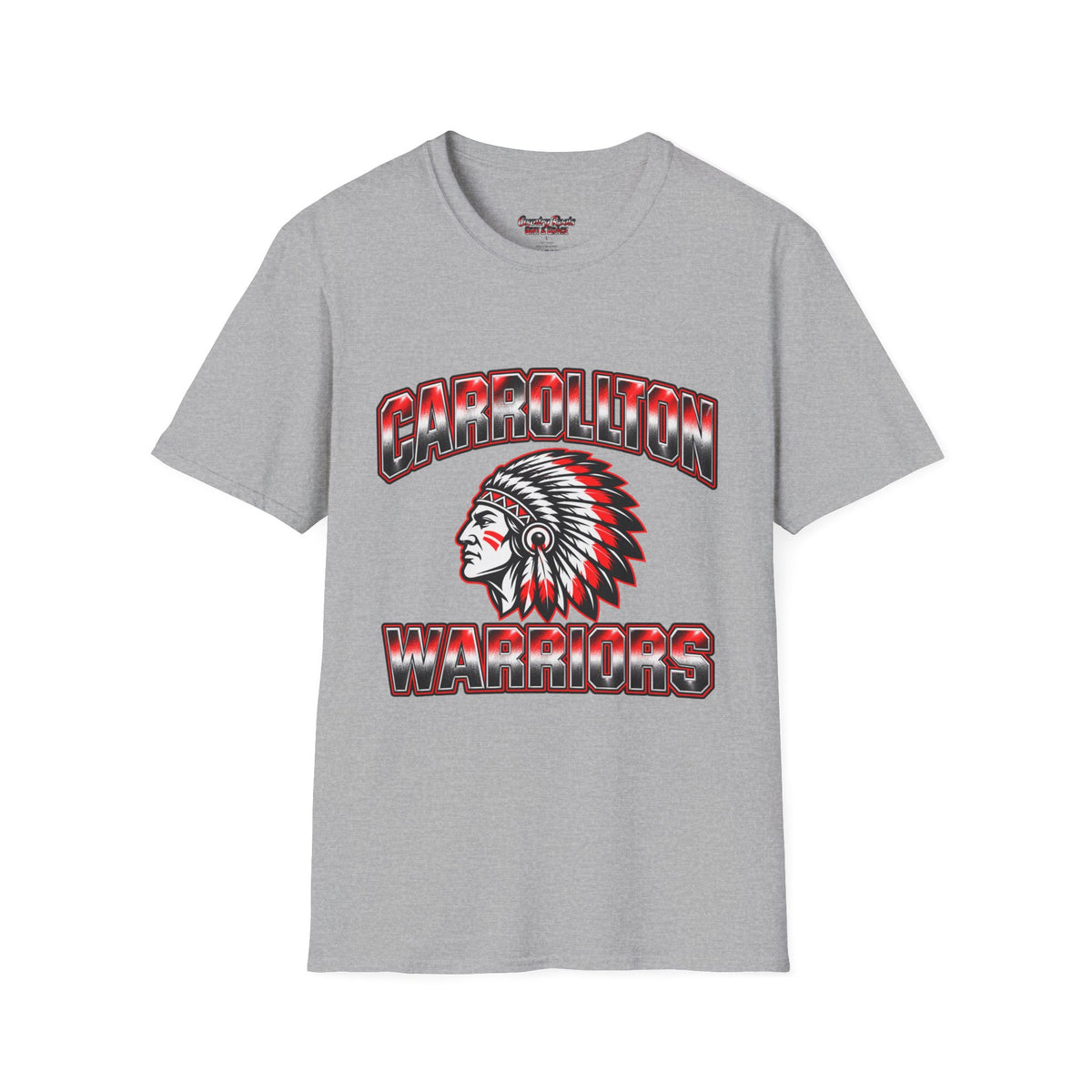 Unisex Carrolton Warriors Native American Warrior T-Shirt