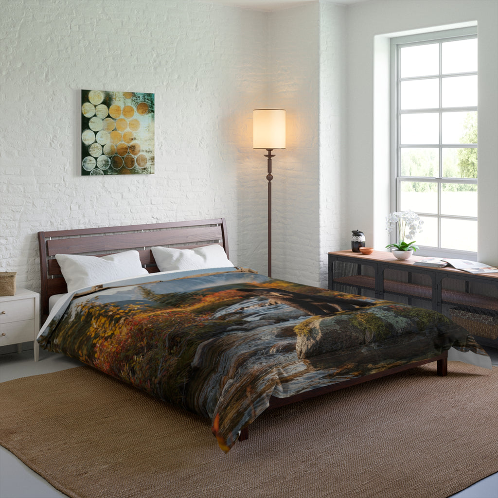 Bear in the Mountains Comforter — "Fall in love with the mountains" Scenic Wildlife Bedding