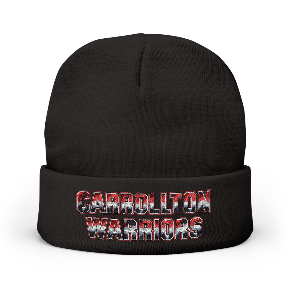 Carrollton Warriors Embroidered Knit Beanie