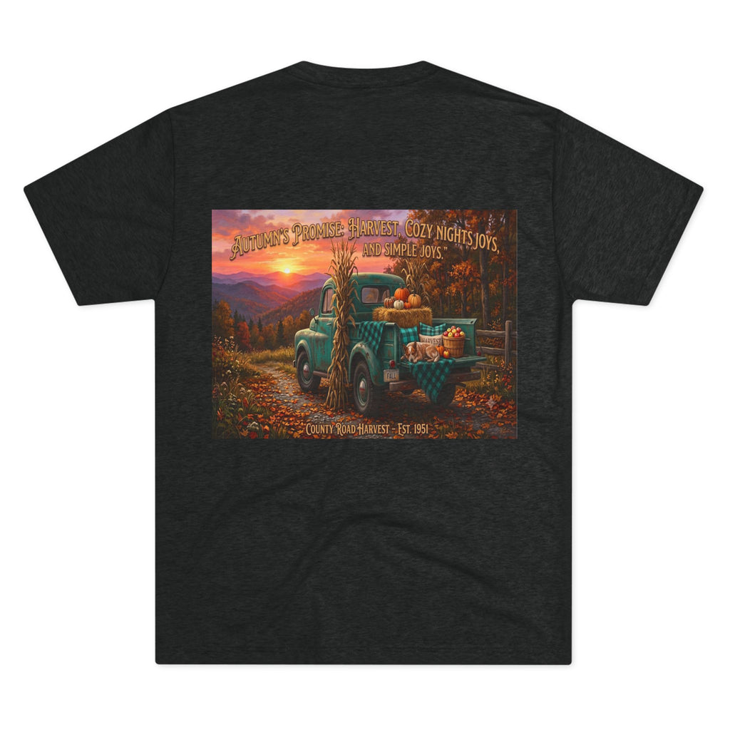 Vintage Pumpkin Truck Tee — “Country Roots, Grit & Grace” Fall Graphic T-Shirt