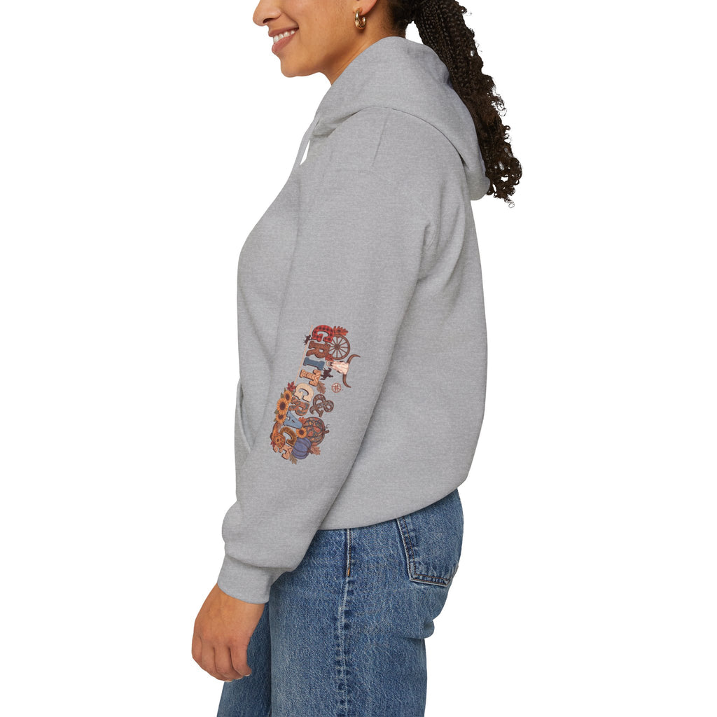 Country Roots Hoodie — "Grit & Grace" Floral Western Sweatshirt