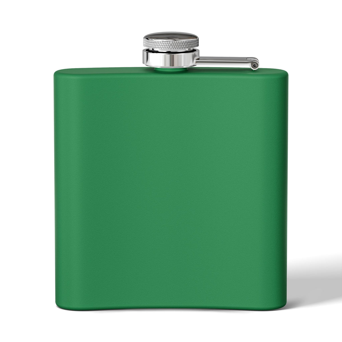 Raccoon Family 6oz Stainless Steel Flask — Woodland Night Aurora Design