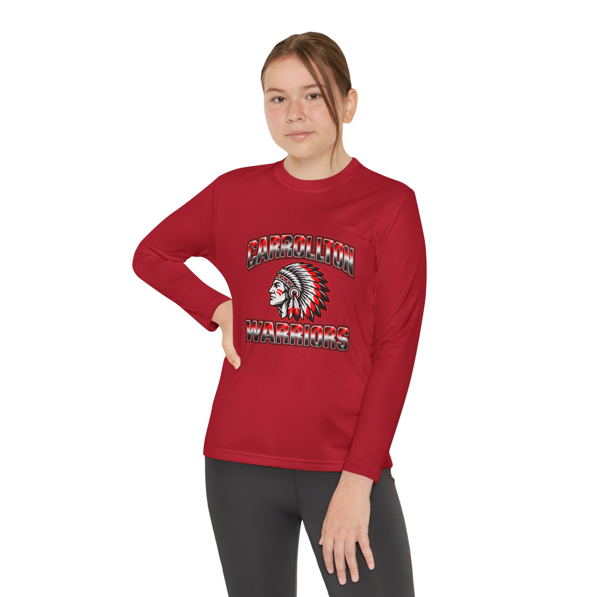 Personalized Warriors Youth Long Sleeve Tee
