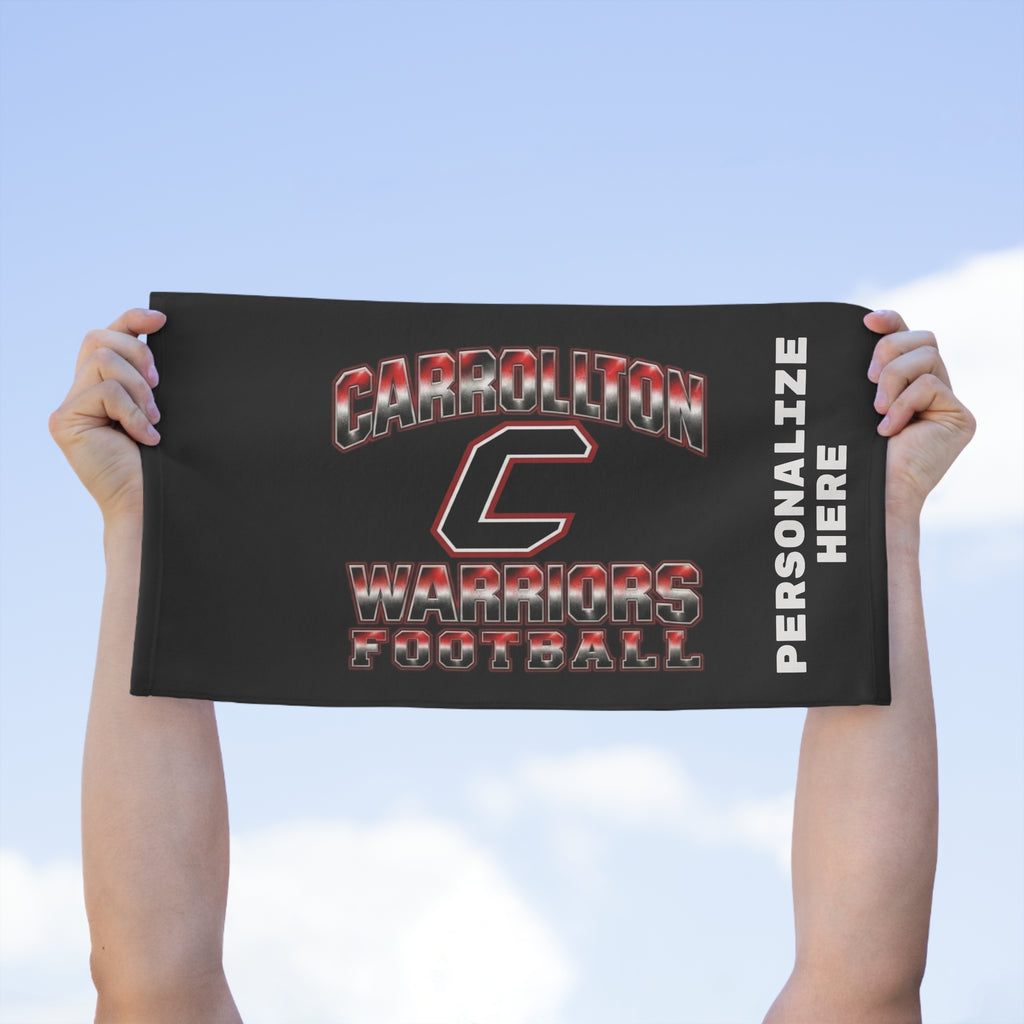 Carrollton Warriors Football Personalized Rally Towel