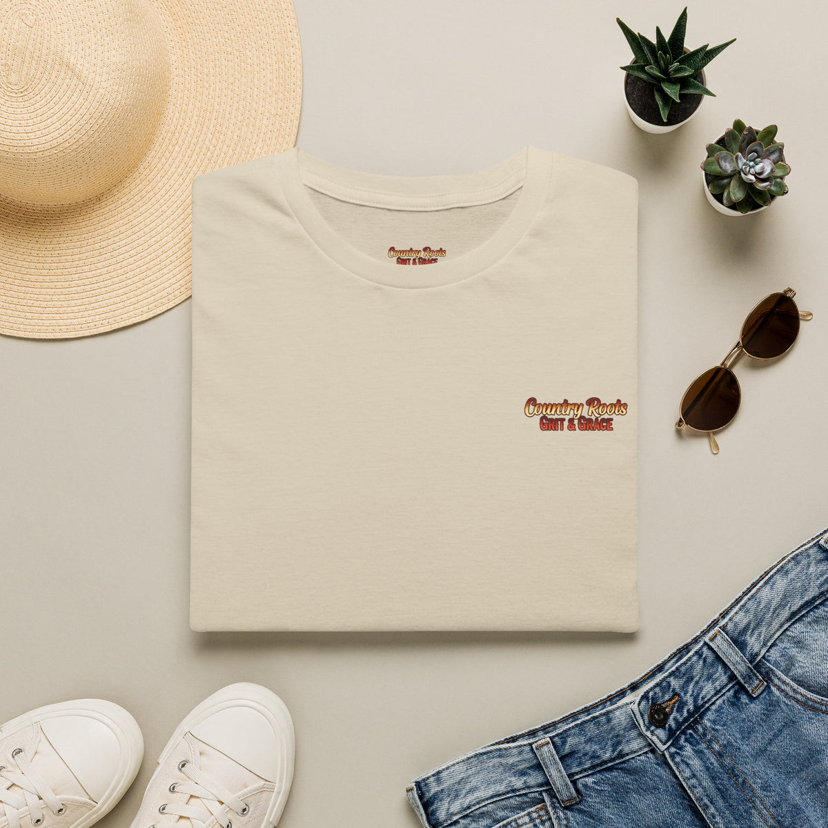 Vintage Country Roads T‑Shirt — 'Country Roads Take Me Home' Minimal Tee