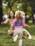 Kids Tee — Northern Lights Cabin Graphic "Country Roads, Take Me Home"