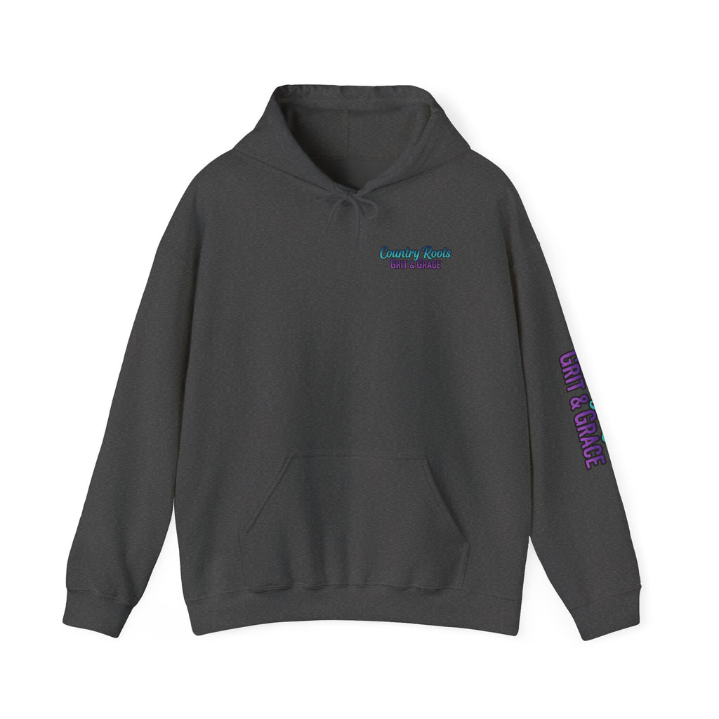 Country Roots Hoodie — Northern Lights Cabin Graphic Pullover