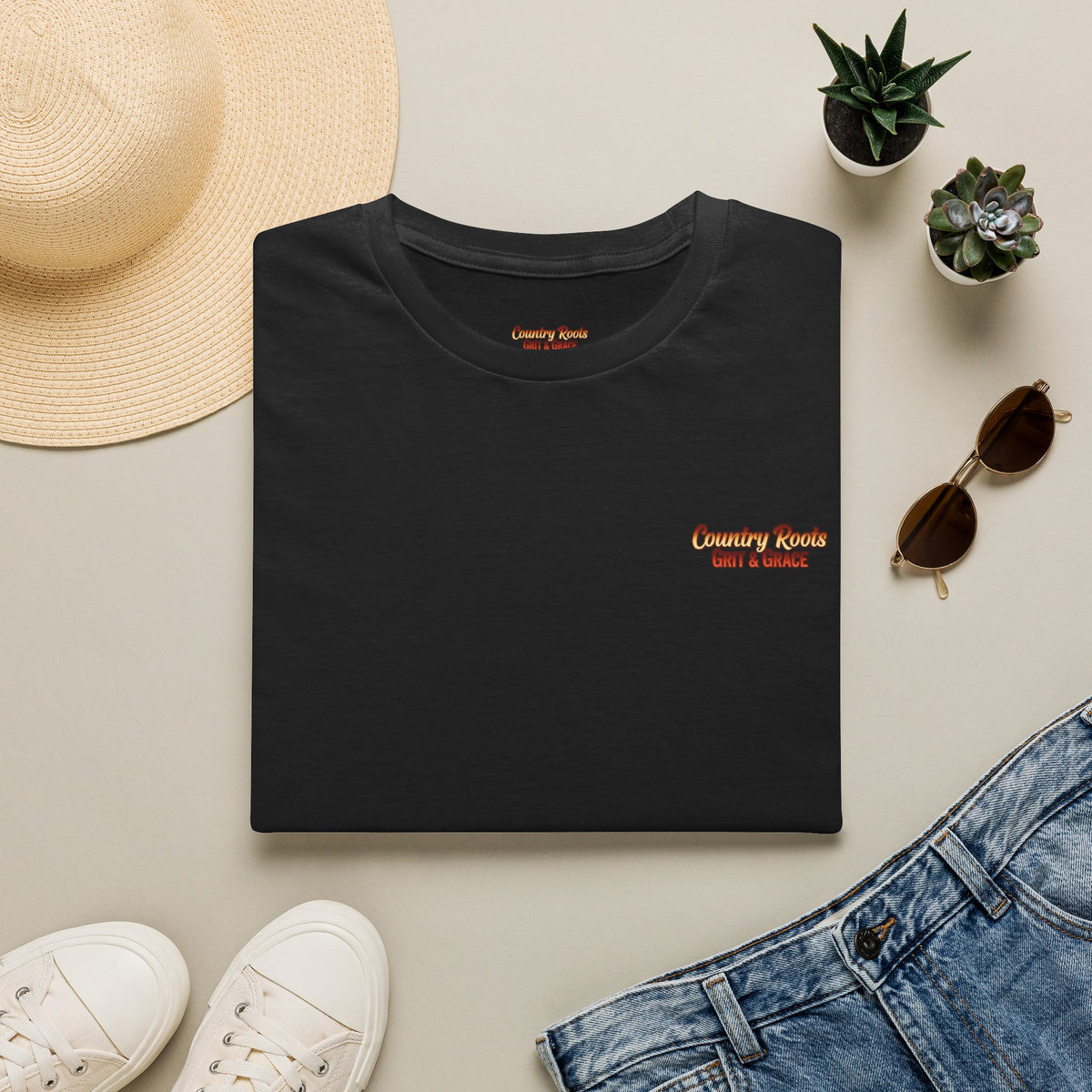 Vintage Country Roads T‑Shirt — 'Country Roads Take Me Home' Minimal Tee