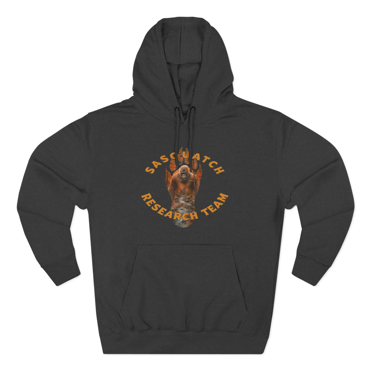 Sasquatch Research Team Hoodie — Respect the Mysteries Forest Graphic