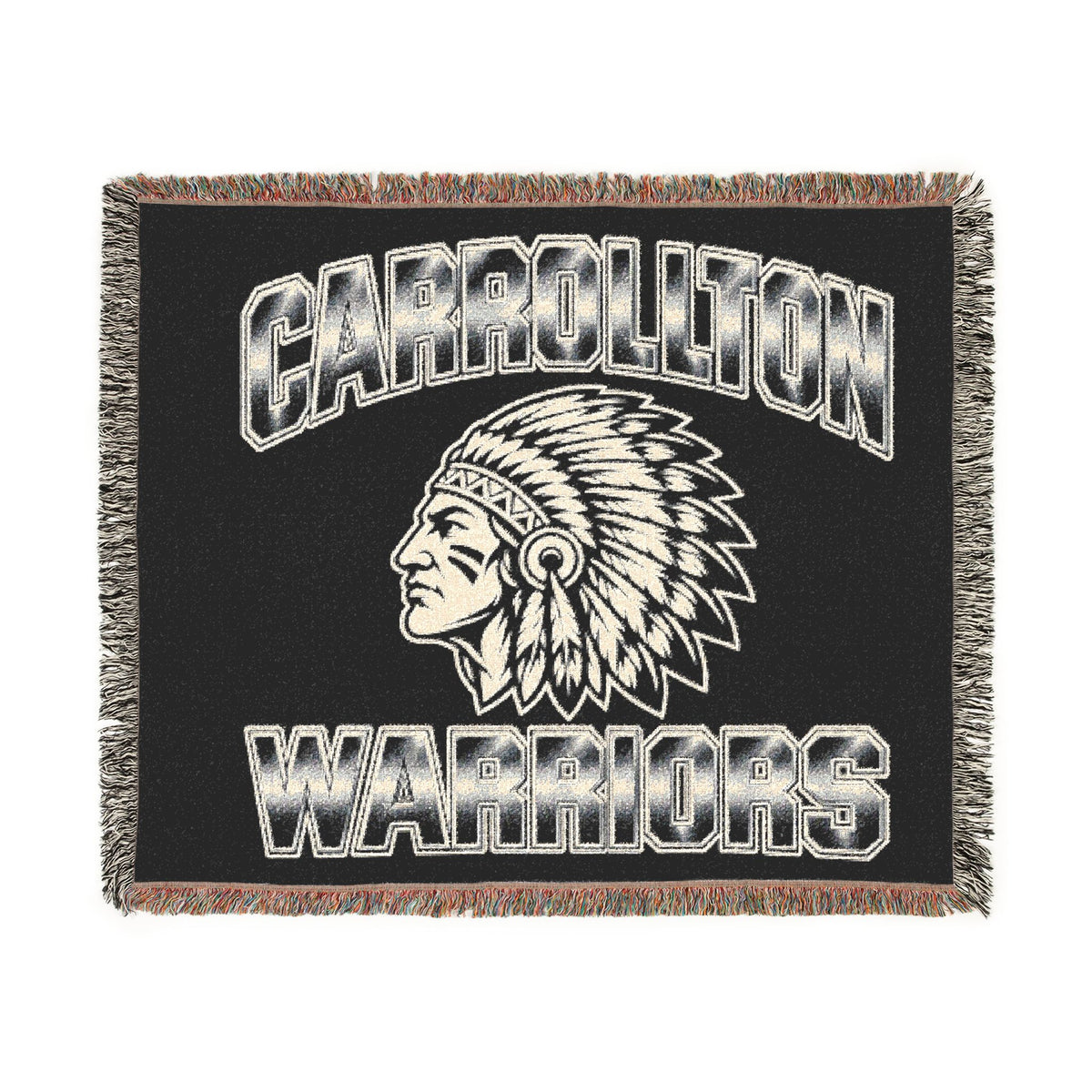 Carrollton Warriors Native American Woven Blanket