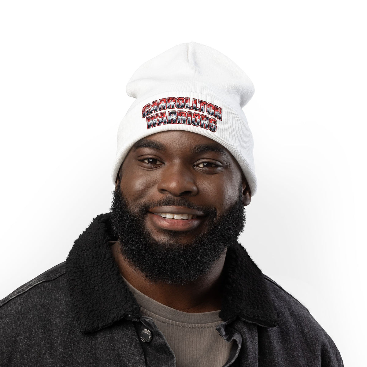 Carrollton Warriors Embroidered Knit Beanie