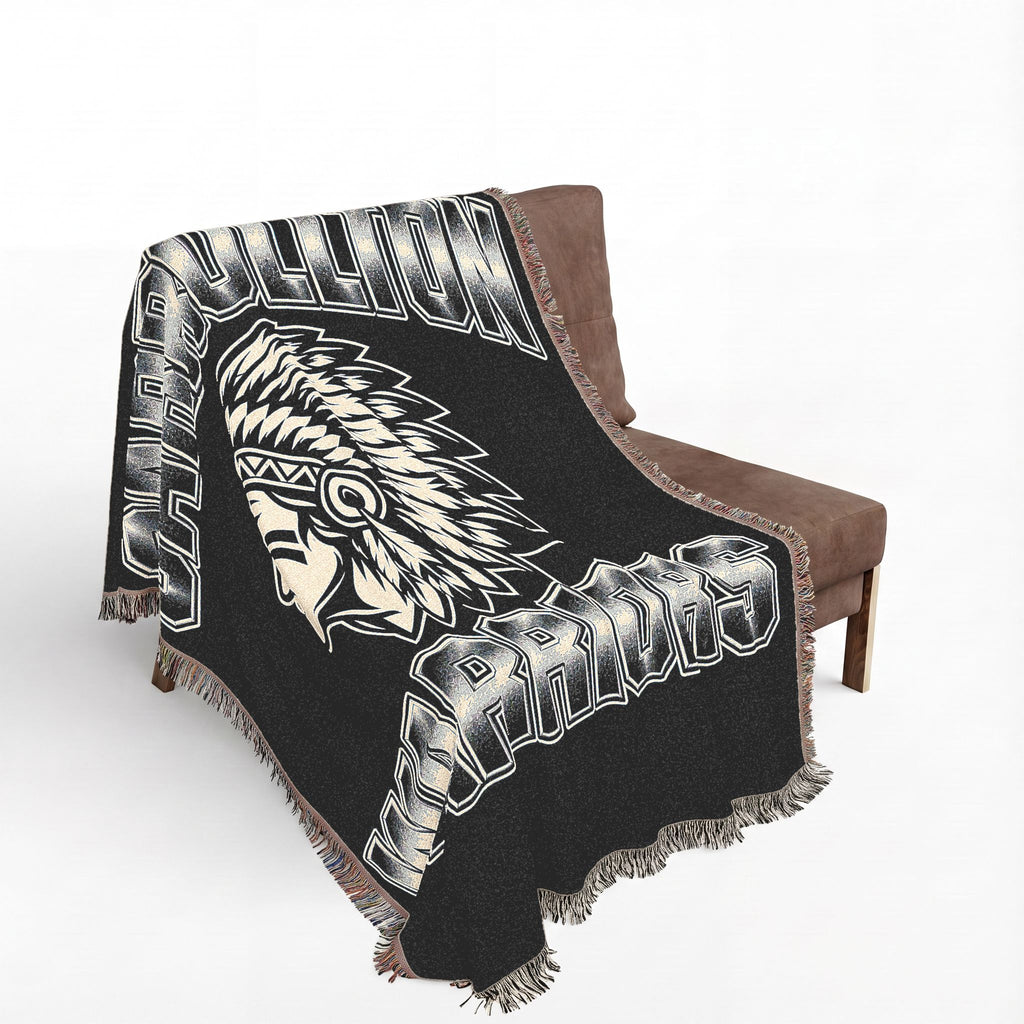 Carrollton Warriors Native American Woven Blanket