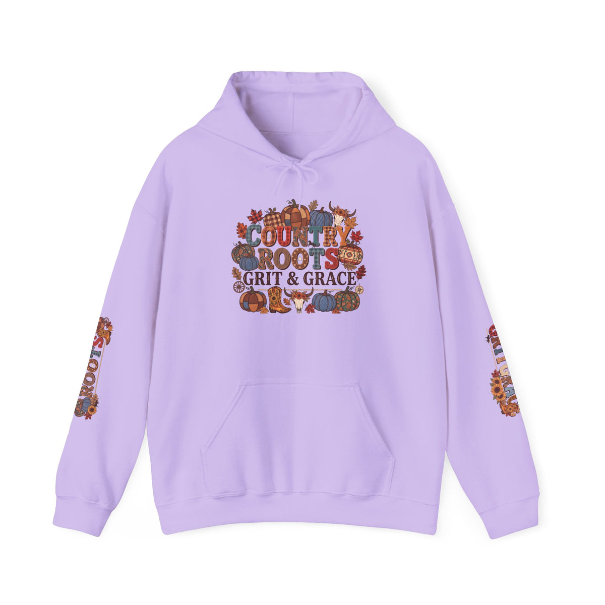 Country Roots Hoodie — "Grit & Grace" Floral Western Sweatshirt