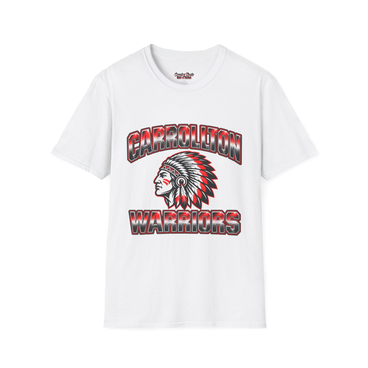 Unisex Carrolton Warriors Native American Warrior T-Shirt