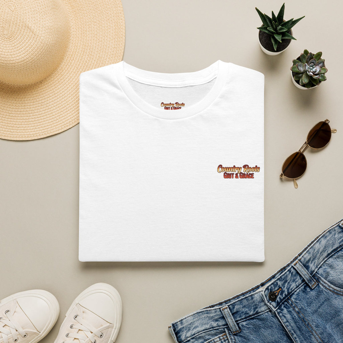 Vintage Country Roads T‑Shirt — 'Country Roads Take Me Home' Minimal Tee