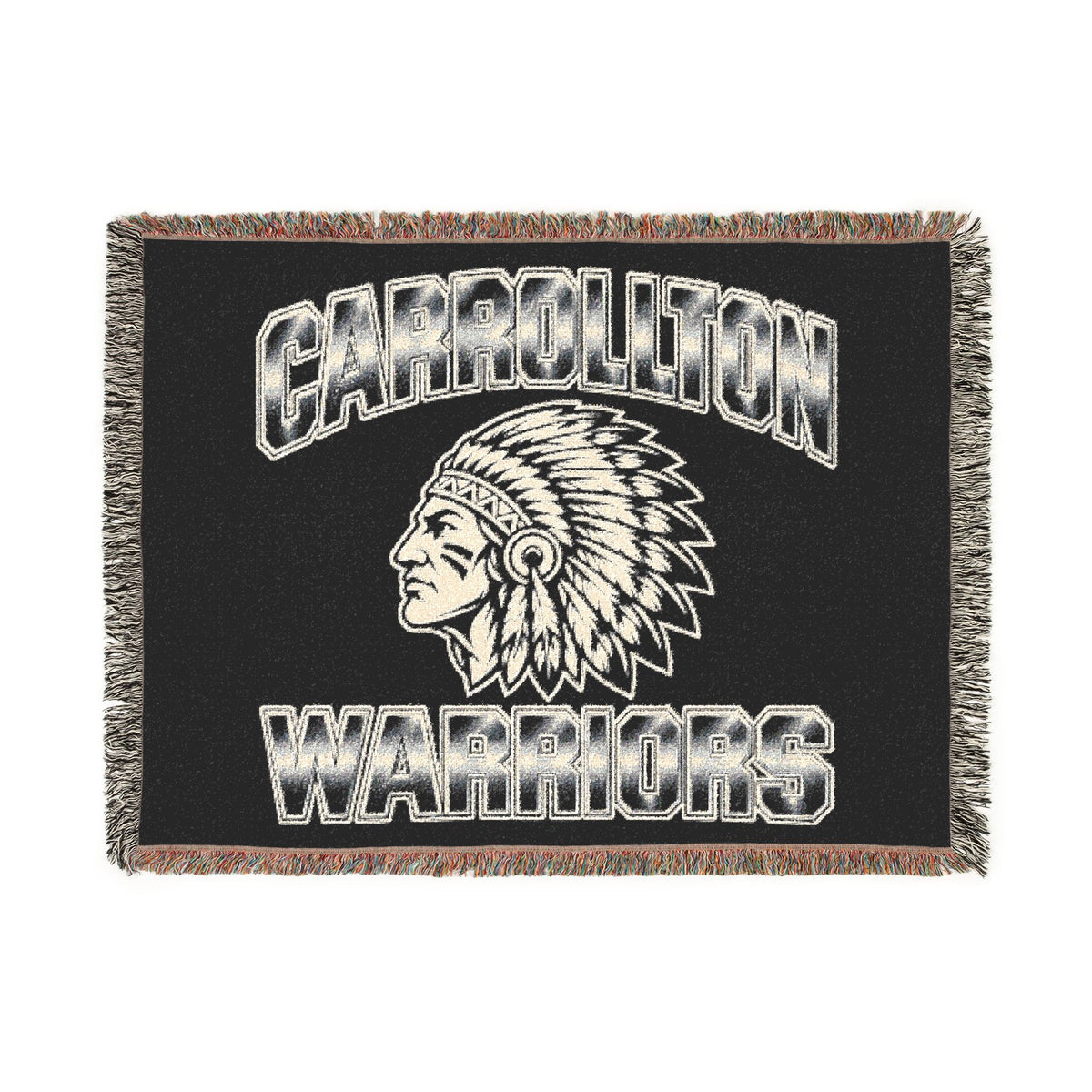 Carrollton Warriors Native American Woven Blanket