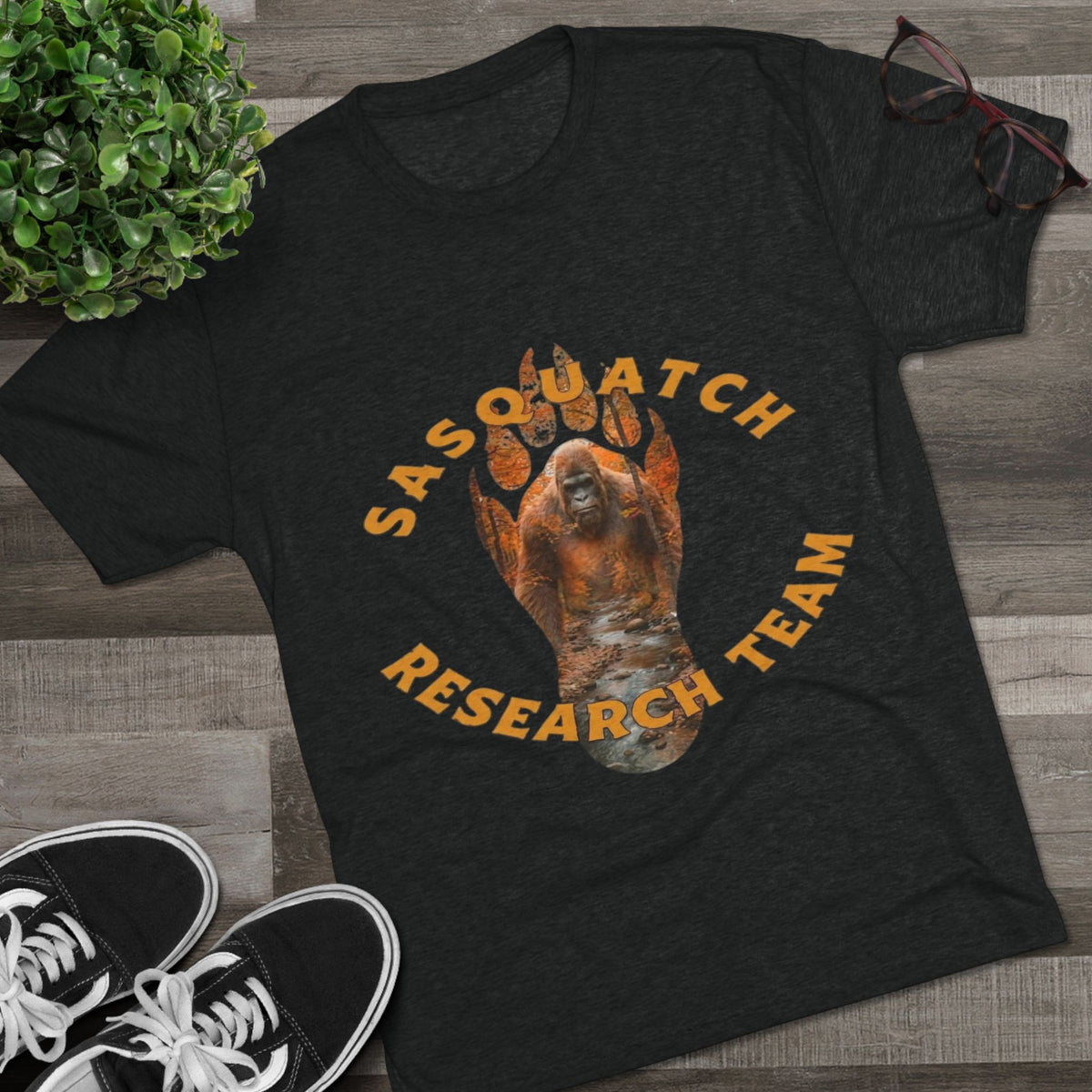 Sasquatch Research Team T-Shirt — Forest Bigfoot Expedition Tee