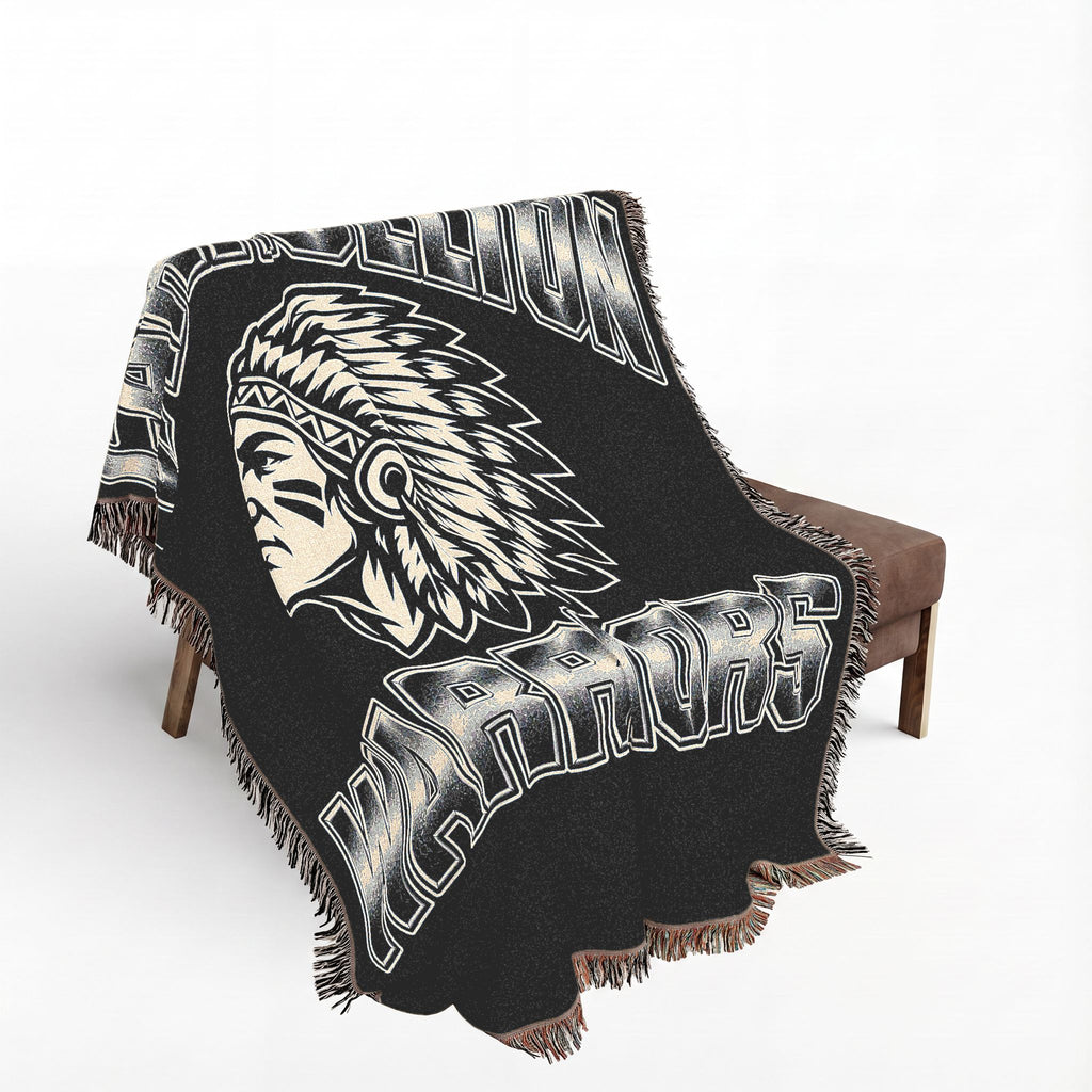 Carrollton Warriors Native American Woven Blanket