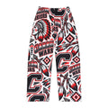 Women's Carrollton Warriors Pajama Pants-Red, White, Black