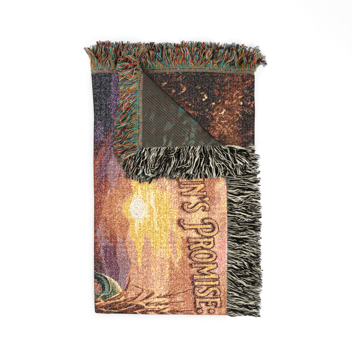 Vintage Truck Woven Blanket – Rustic Sunset Farmhouse Throw