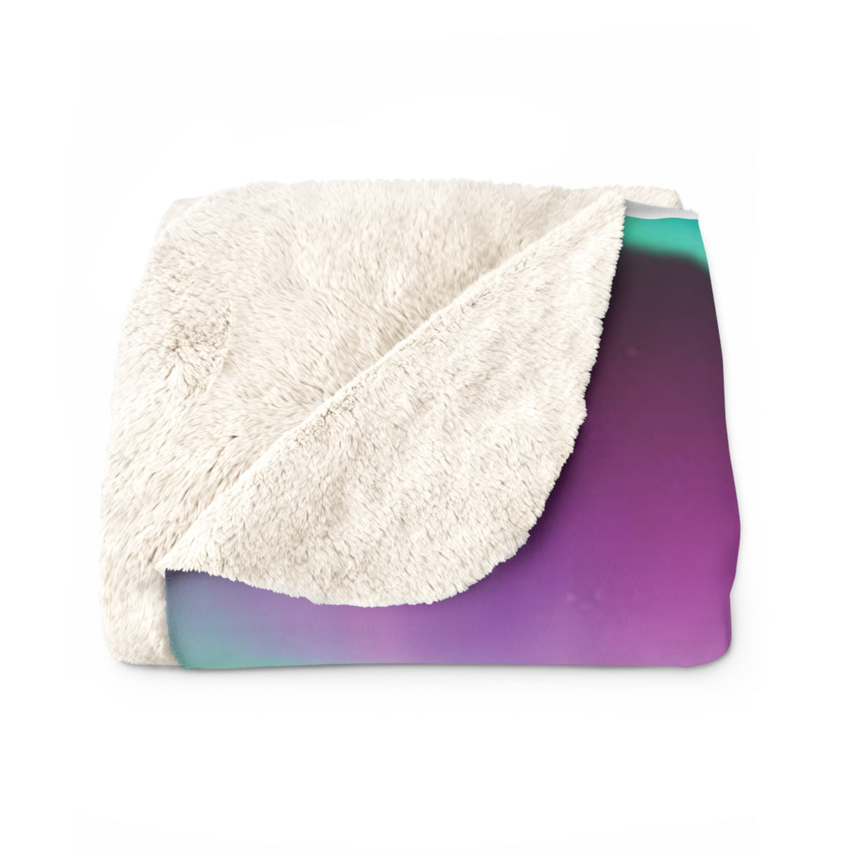 Aurora Bears Sherpa Blanket — Cozy Fleece Throw with Grizzly Mom & Cub