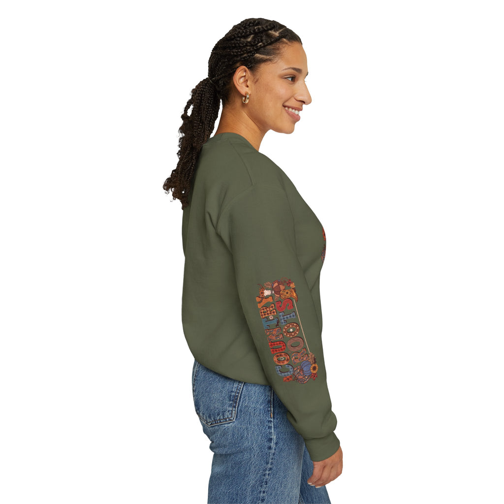 Country Roots Crewneck Sweatshirt — "Grit & Grace" Rustic Pumpkin Fall Design