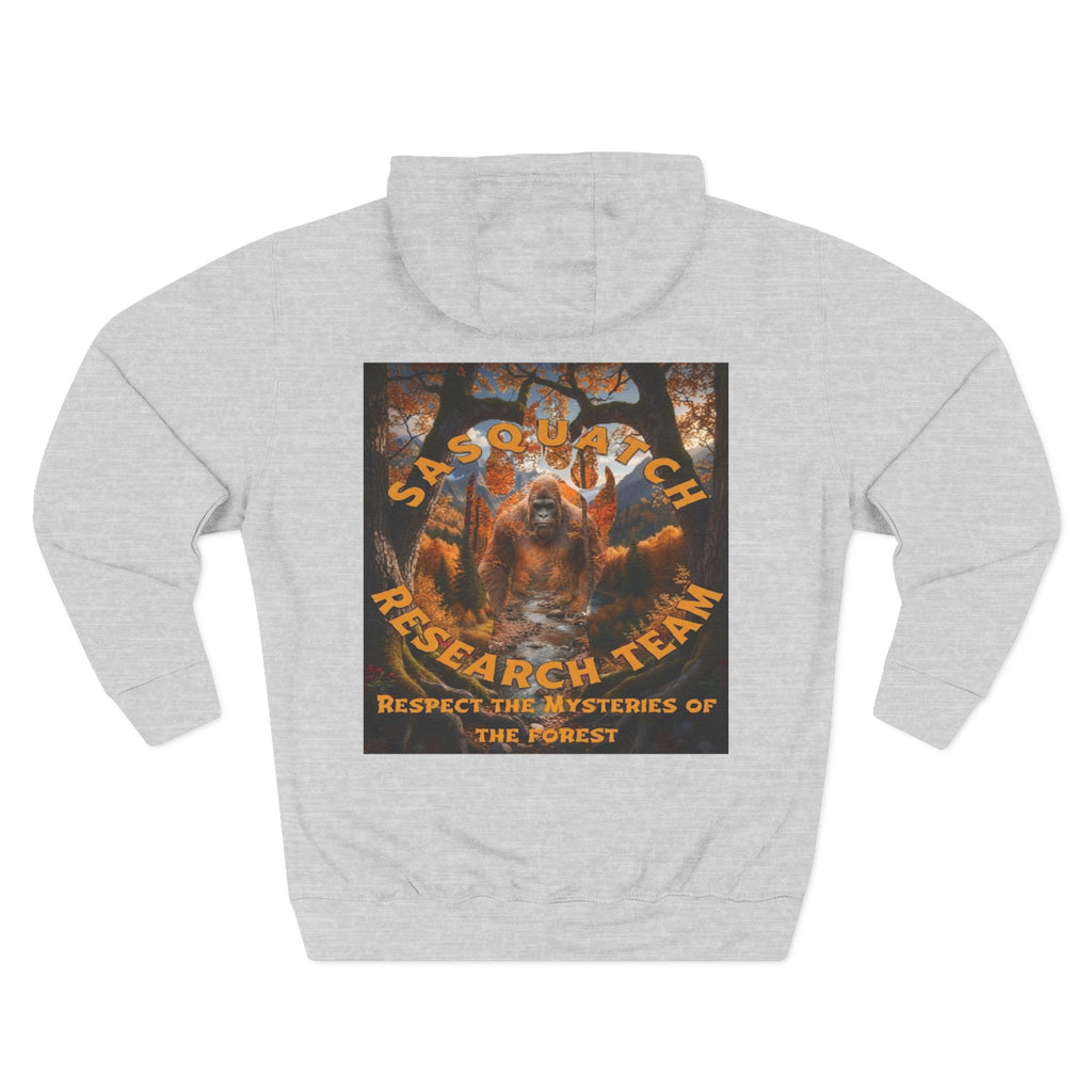 Sasquatch Research Team Hoodie — Respect the Mysteries Forest Graphic