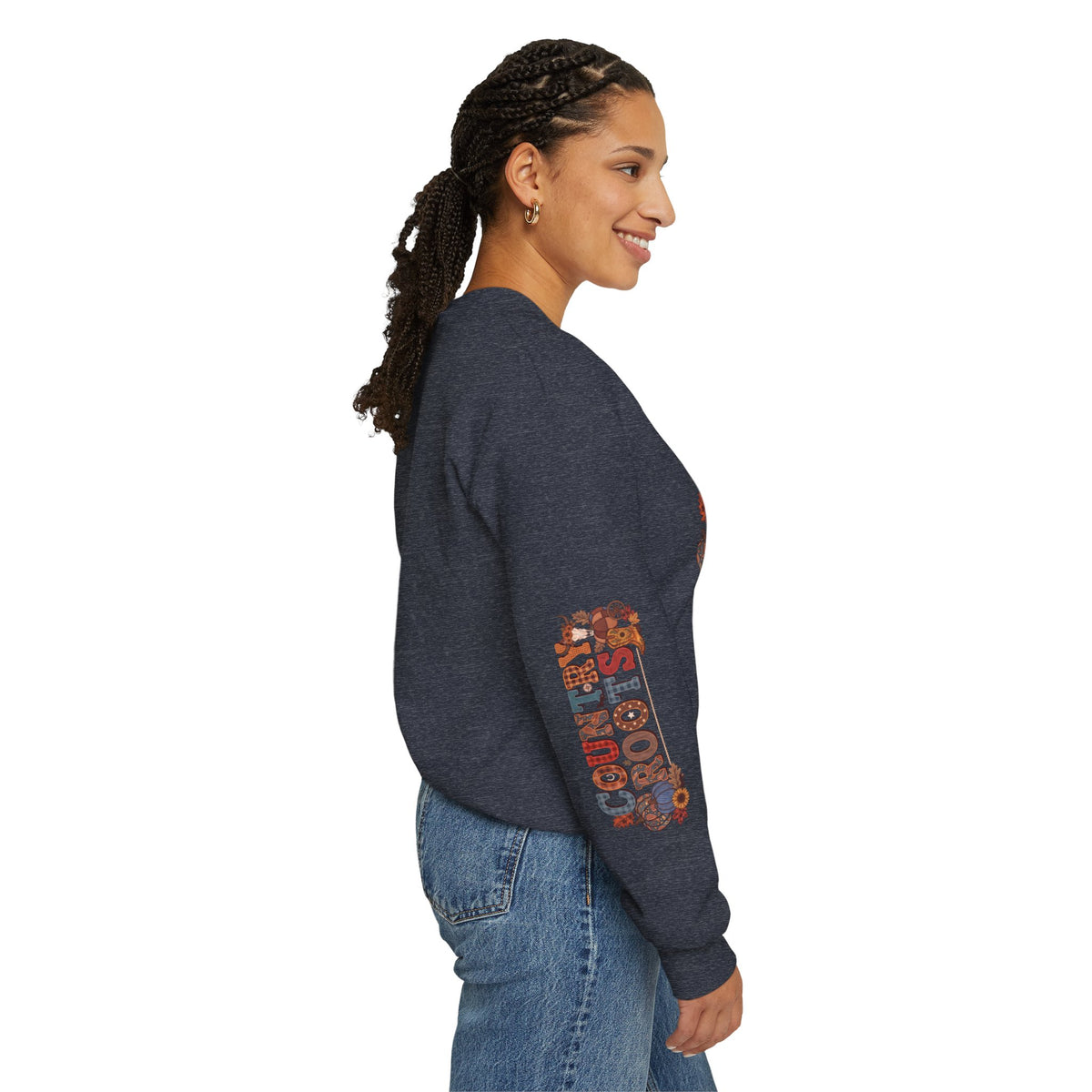 Country Roots Crewneck Sweatshirt — "Grit & Grace" Rustic Pumpkin Fall Design