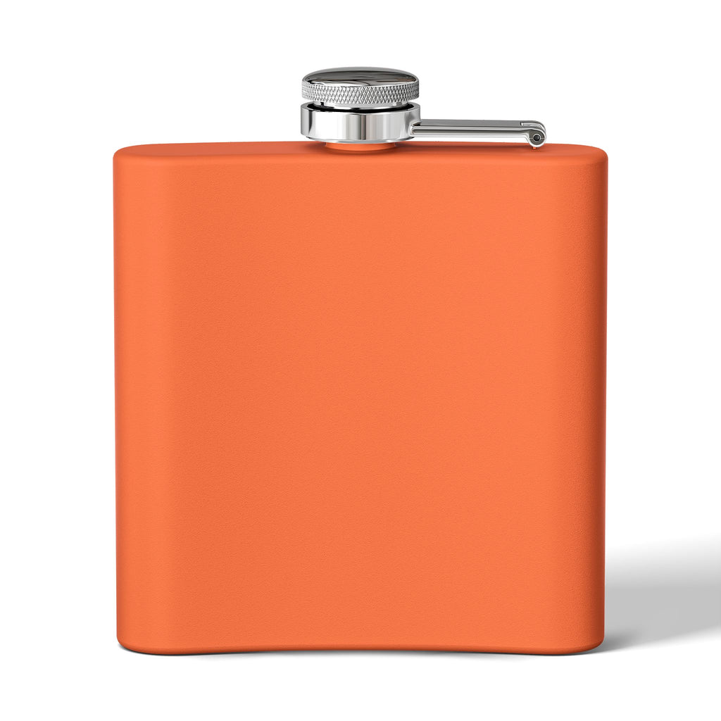 Raccoon Family 6oz Stainless Steel Flask — Woodland Night Aurora Design
