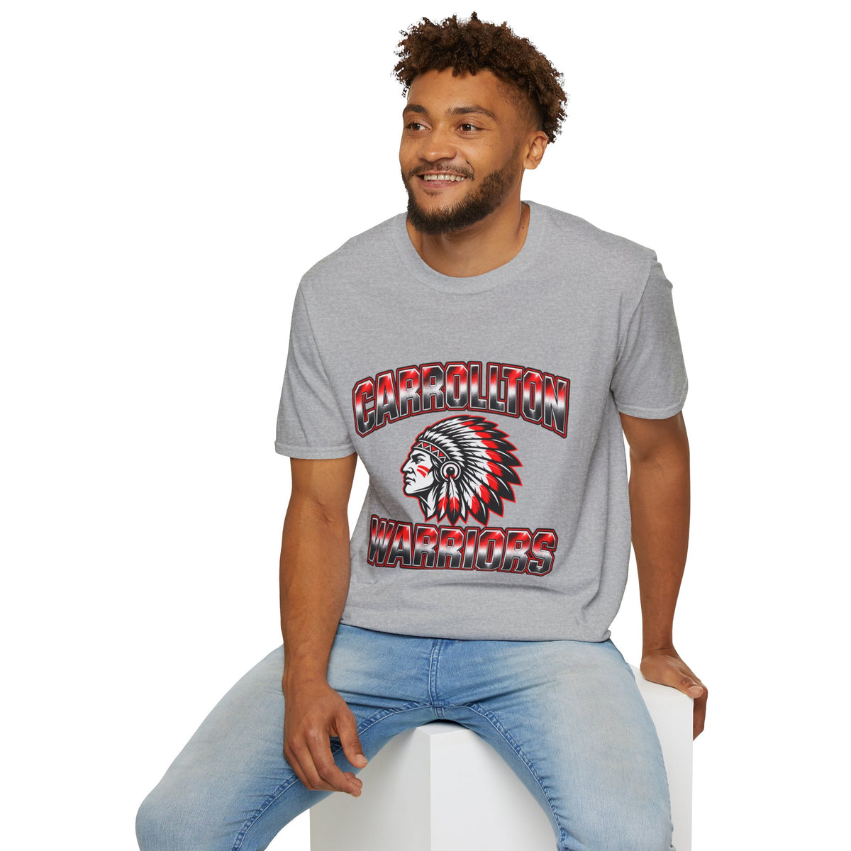 Unisex Carrolton Warriors Native American Warrior T-Shirt