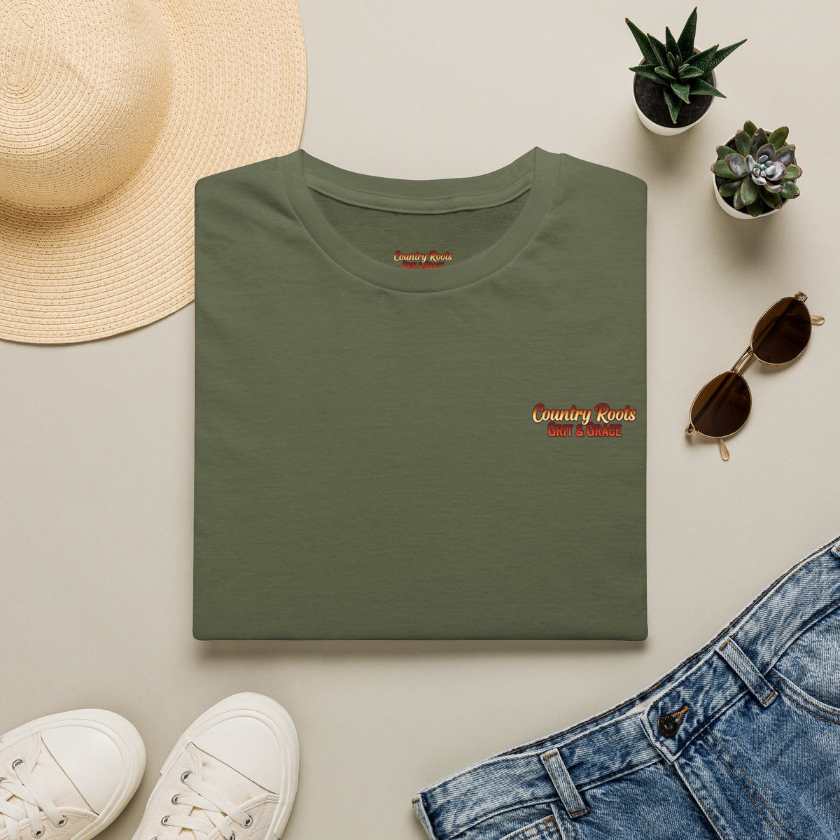 Vintage Country Roads T‑Shirt — 'Country Roads Take Me Home' Minimal Tee