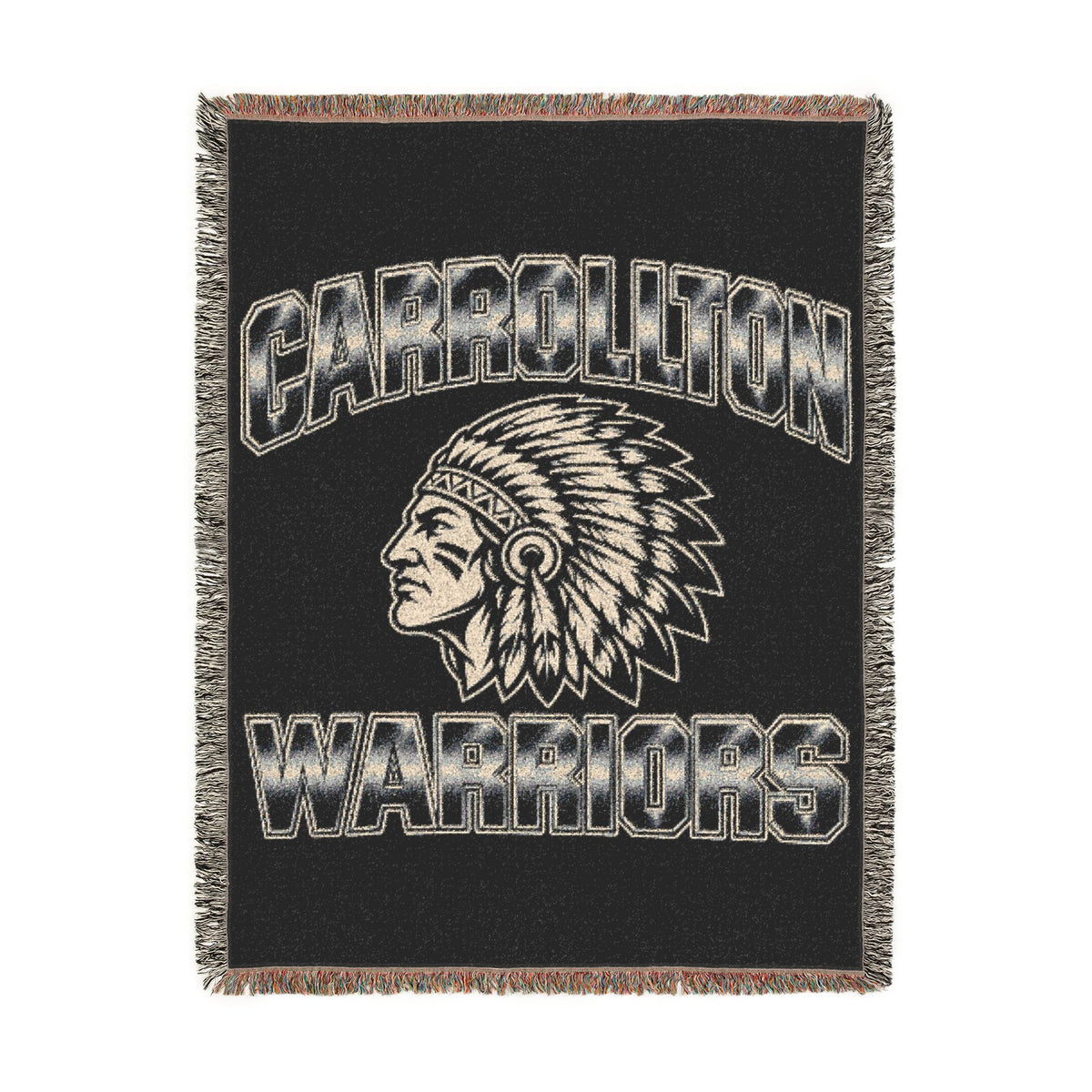 Carrollton Warriors Native American Woven Blanket